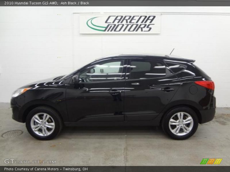 Ash Black / Black 2010 Hyundai Tucson GLS AWD