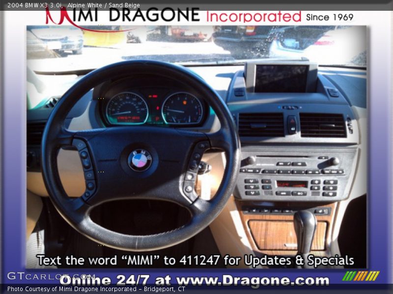 Alpine White / Sand Beige 2004 BMW X3 3.0i