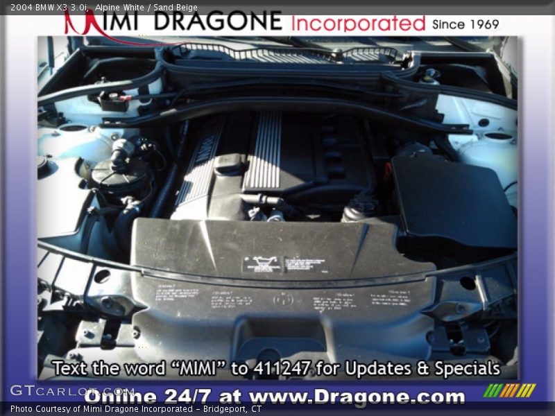 Alpine White / Sand Beige 2004 BMW X3 3.0i