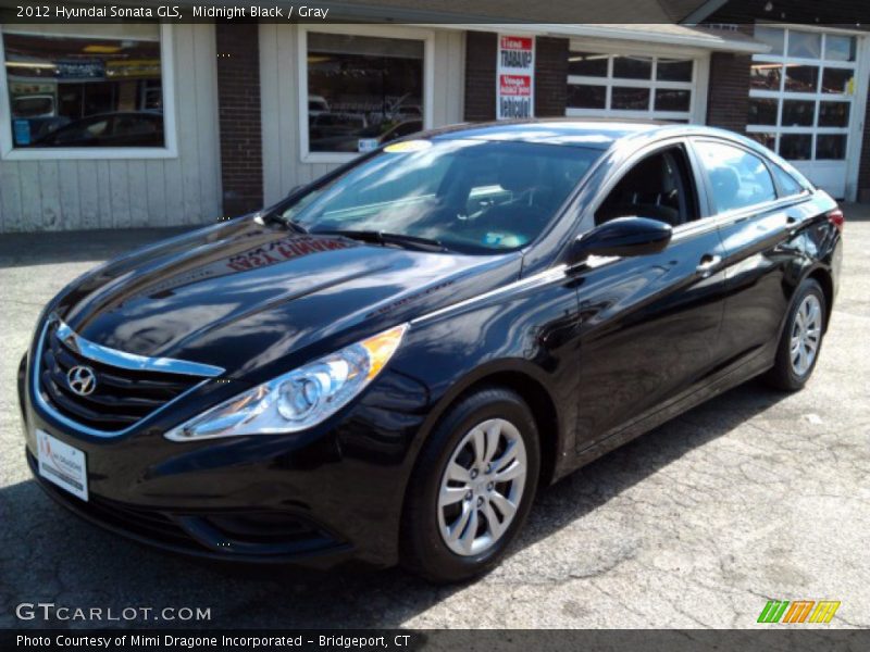 Midnight Black / Gray 2012 Hyundai Sonata GLS