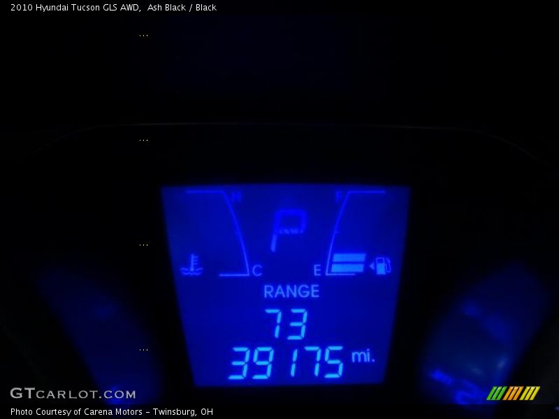 Ash Black / Black 2010 Hyundai Tucson GLS AWD