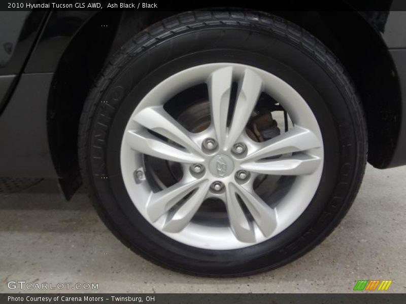 Ash Black / Black 2010 Hyundai Tucson GLS AWD