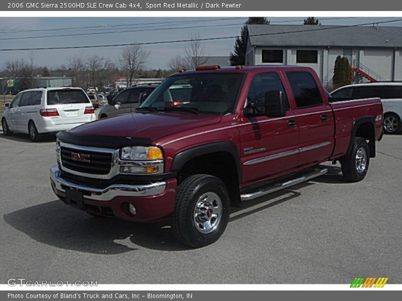 Sport Red Metallic / Dark Pewter 2006 GMC Sierra 2500HD SLE Crew Cab 4x4