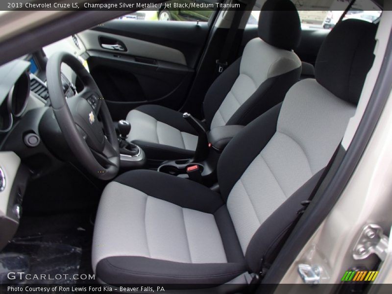 Champagne Silver Metallic / Jet Black/Medium Titanium 2013 Chevrolet Cruze LS