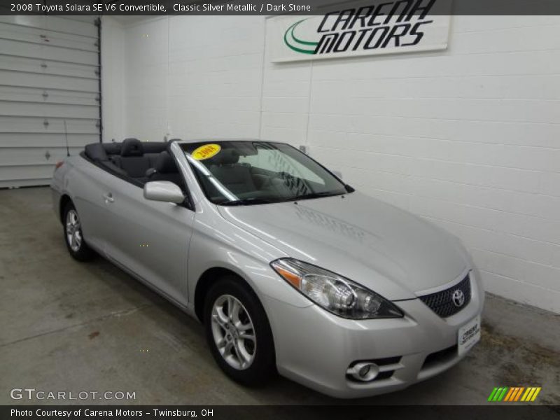 Classic Silver Metallic / Dark Stone 2008 Toyota Solara SE V6 Convertible