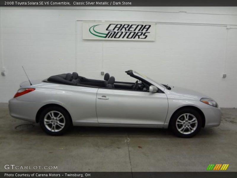 Classic Silver Metallic / Dark Stone 2008 Toyota Solara SE V6 Convertible