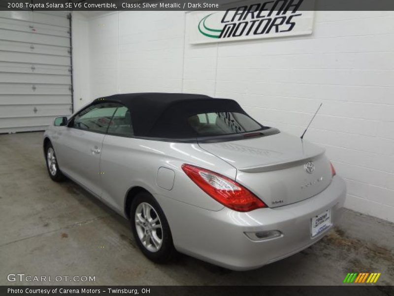 Classic Silver Metallic / Dark Stone 2008 Toyota Solara SE V6 Convertible