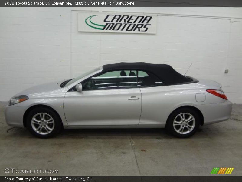 Classic Silver Metallic / Dark Stone 2008 Toyota Solara SE V6 Convertible