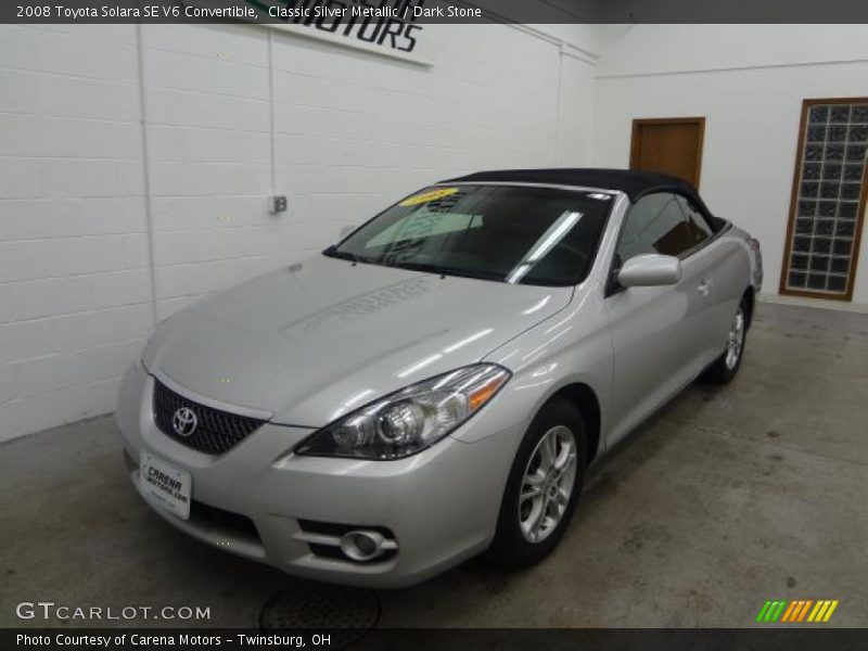 Classic Silver Metallic / Dark Stone 2008 Toyota Solara SE V6 Convertible