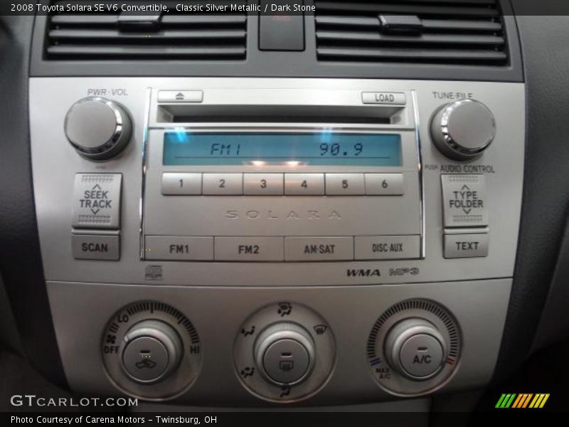 Classic Silver Metallic / Dark Stone 2008 Toyota Solara SE V6 Convertible
