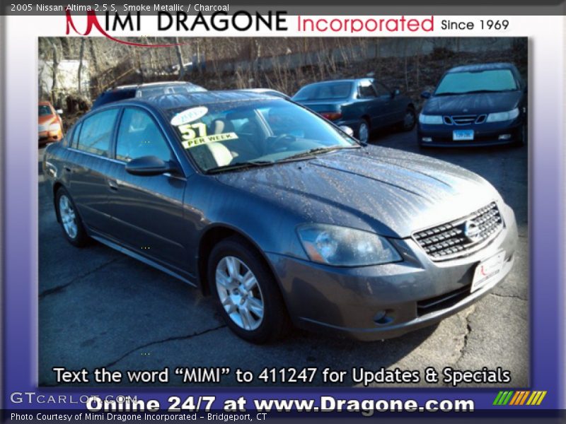 Smoke Metallic / Charcoal 2005 Nissan Altima 2.5 S