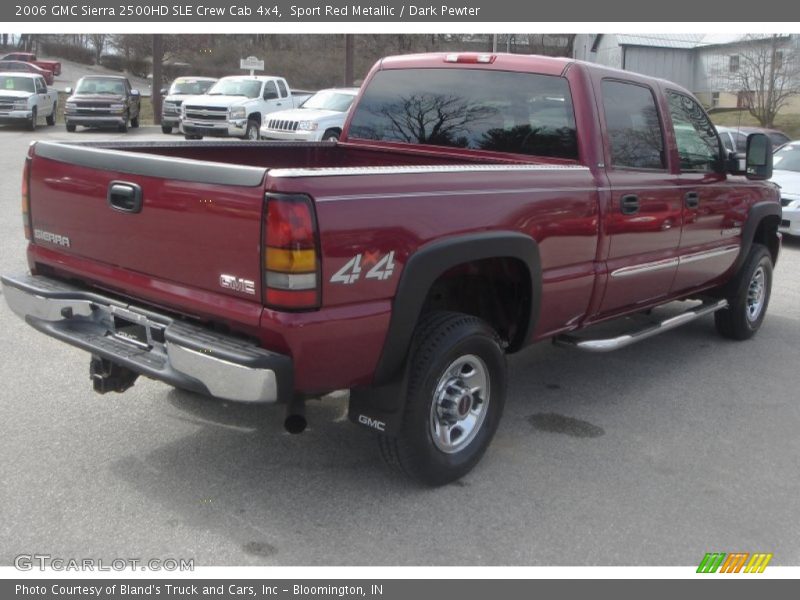 Sport Red Metallic / Dark Pewter 2006 GMC Sierra 2500HD SLE Crew Cab 4x4