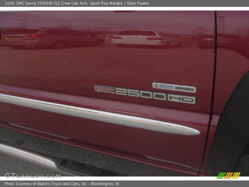 Sport Red Metallic / Dark Pewter 2006 GMC Sierra 2500HD SLE Crew Cab 4x4