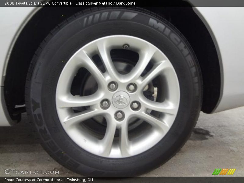 Classic Silver Metallic / Dark Stone 2008 Toyota Solara SE V6 Convertible