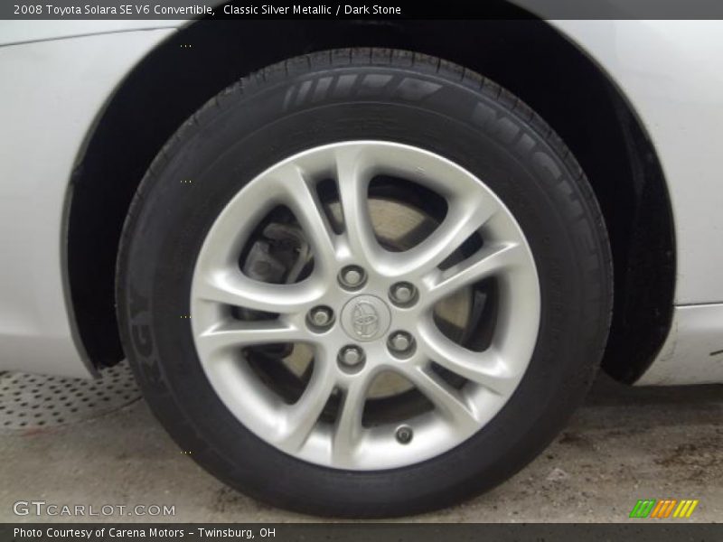 Classic Silver Metallic / Dark Stone 2008 Toyota Solara SE V6 Convertible