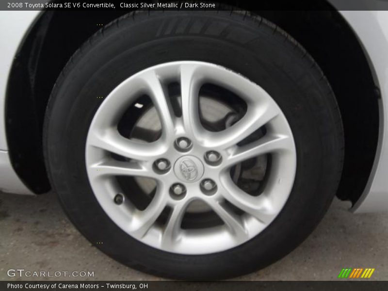 Classic Silver Metallic / Dark Stone 2008 Toyota Solara SE V6 Convertible