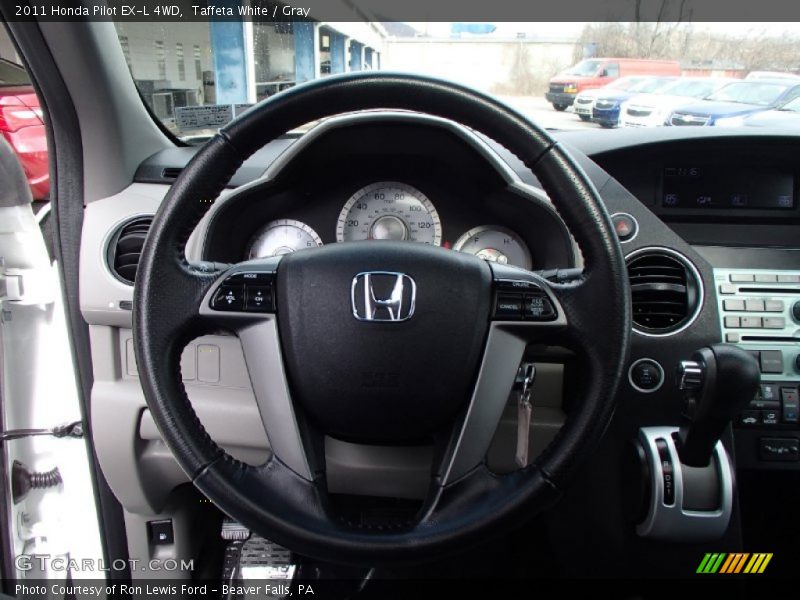 Taffeta White / Gray 2011 Honda Pilot EX-L 4WD