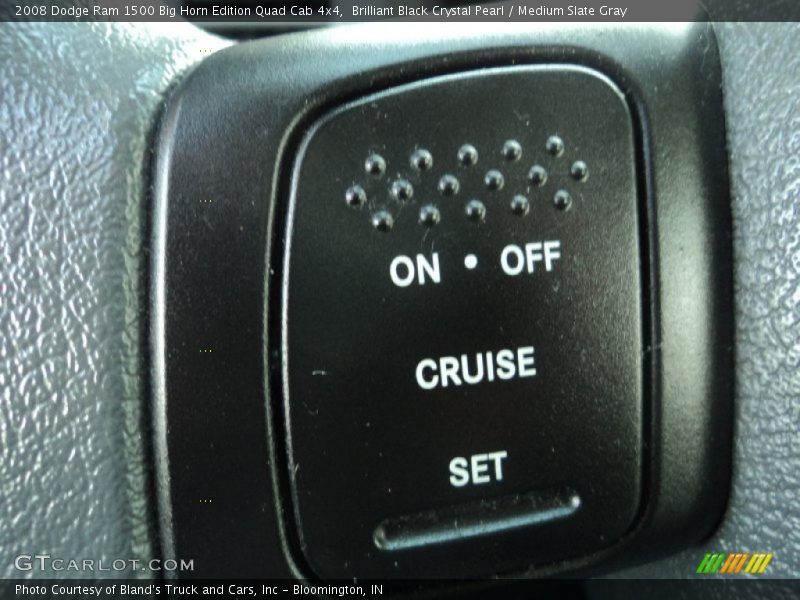 Brilliant Black Crystal Pearl / Medium Slate Gray 2008 Dodge Ram 1500 Big Horn Edition Quad Cab 4x4