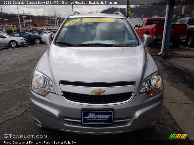 Silver Ice Metallic / Black/Light Titanium 2012 Chevrolet Captiva Sport LTZ AWD
