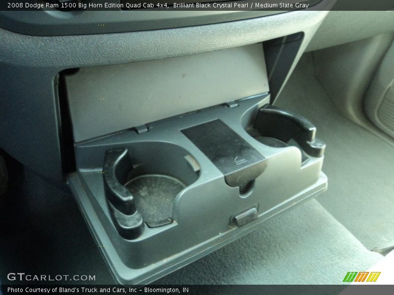 Brilliant Black Crystal Pearl / Medium Slate Gray 2008 Dodge Ram 1500 Big Horn Edition Quad Cab 4x4