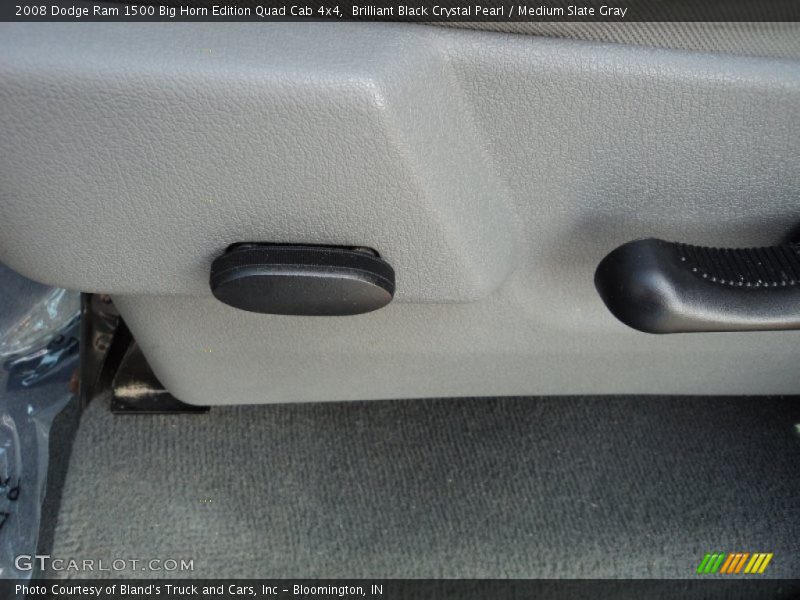 Brilliant Black Crystal Pearl / Medium Slate Gray 2008 Dodge Ram 1500 Big Horn Edition Quad Cab 4x4