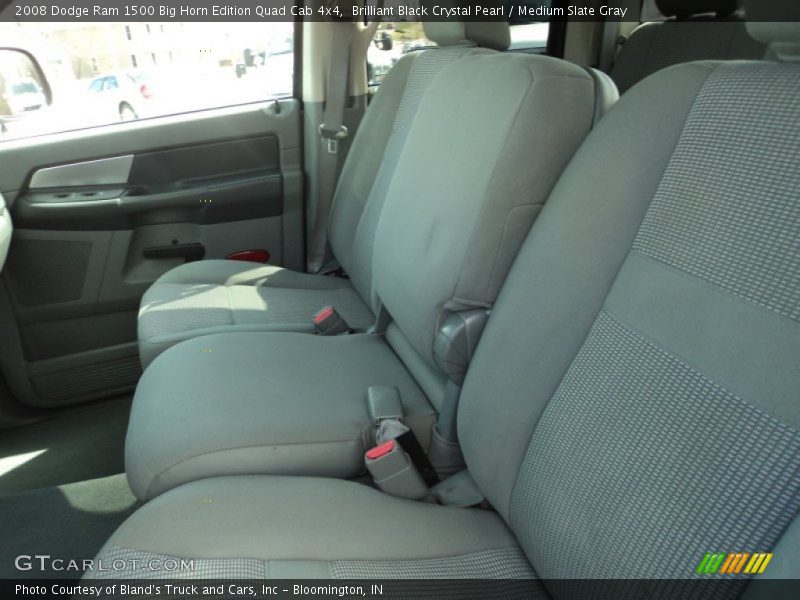 Brilliant Black Crystal Pearl / Medium Slate Gray 2008 Dodge Ram 1500 Big Horn Edition Quad Cab 4x4