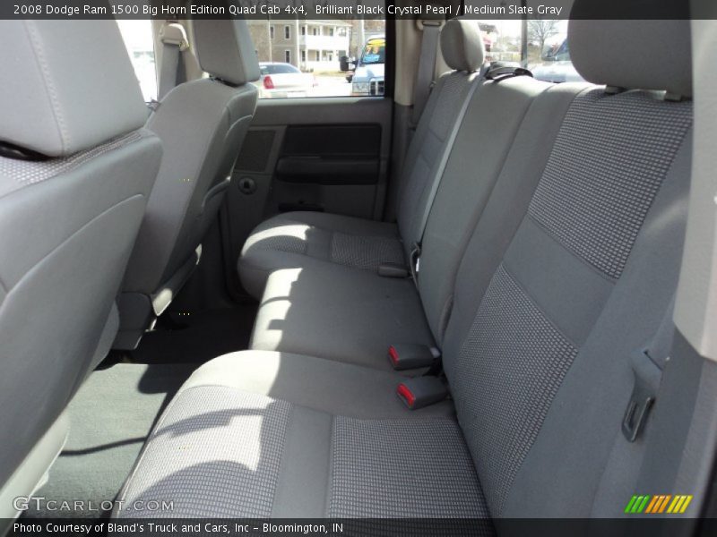 Brilliant Black Crystal Pearl / Medium Slate Gray 2008 Dodge Ram 1500 Big Horn Edition Quad Cab 4x4