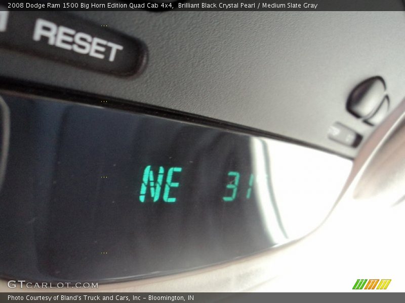 Brilliant Black Crystal Pearl / Medium Slate Gray 2008 Dodge Ram 1500 Big Horn Edition Quad Cab 4x4