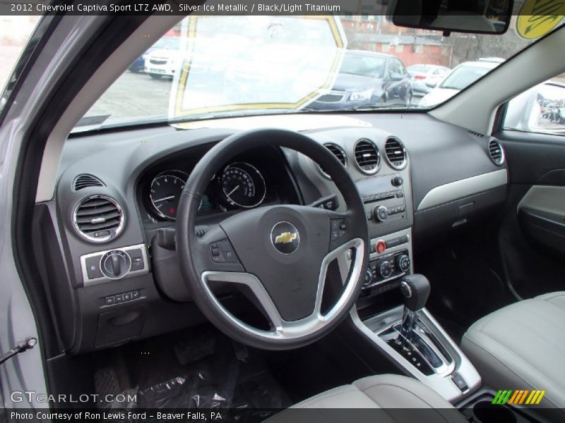 Silver Ice Metallic / Black/Light Titanium 2012 Chevrolet Captiva Sport LTZ AWD