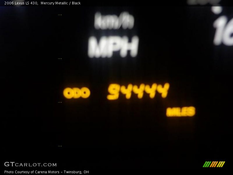 Mercury Metallic / Black 2006 Lexus LS 430