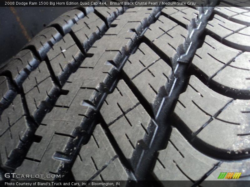 Brilliant Black Crystal Pearl / Medium Slate Gray 2008 Dodge Ram 1500 Big Horn Edition Quad Cab 4x4