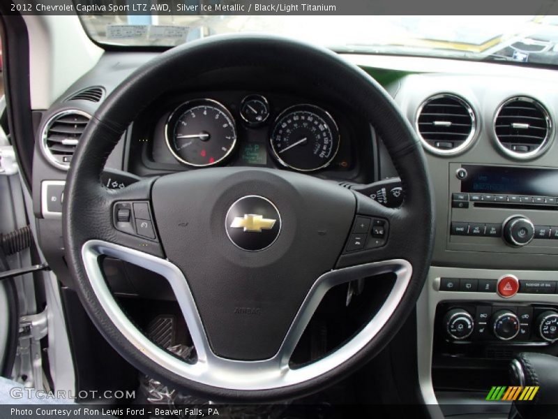 Silver Ice Metallic / Black/Light Titanium 2012 Chevrolet Captiva Sport LTZ AWD