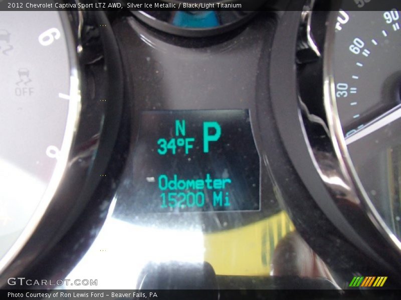 Silver Ice Metallic / Black/Light Titanium 2012 Chevrolet Captiva Sport LTZ AWD