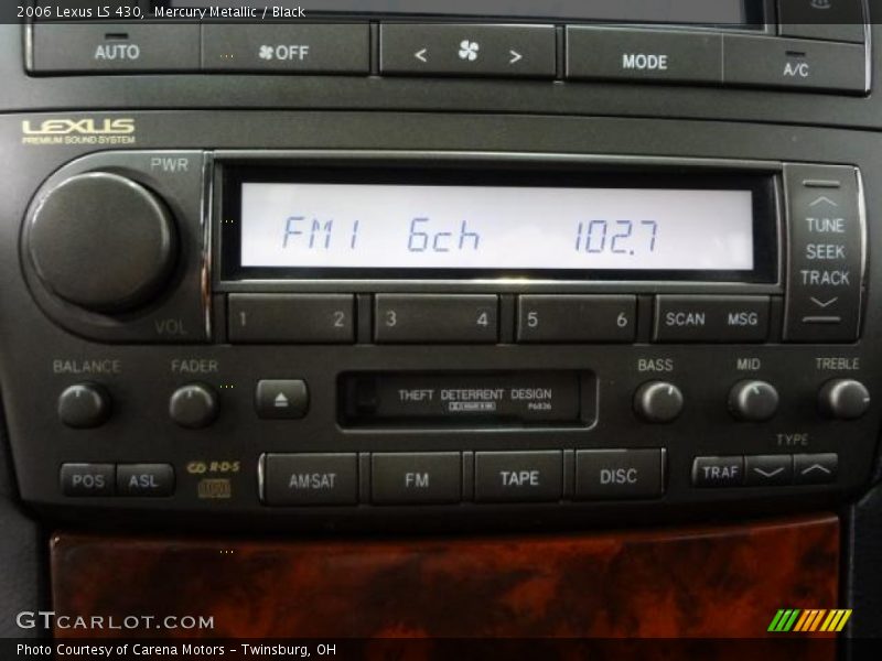 Audio System of 2006 LS 430