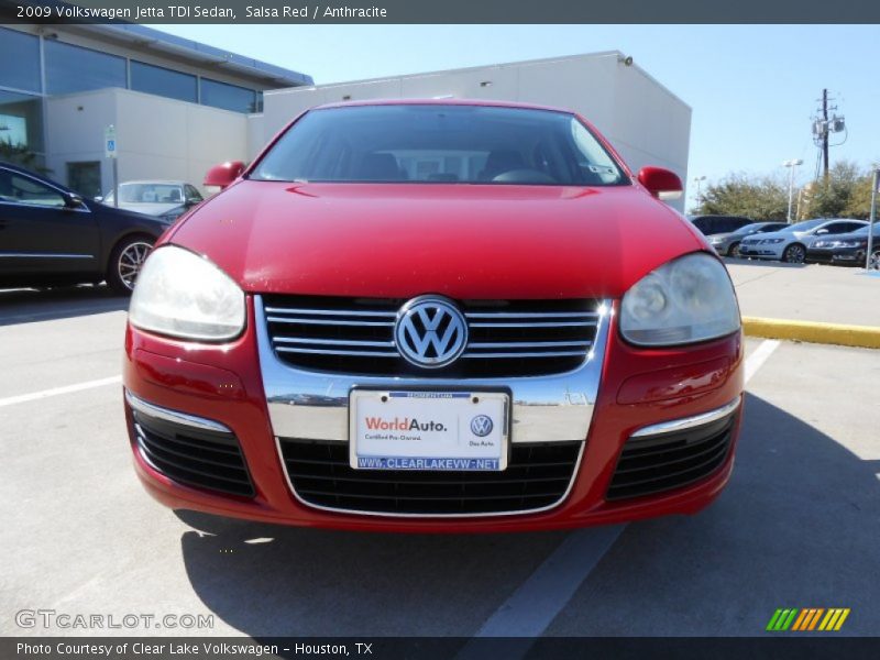 Salsa Red / Anthracite 2009 Volkswagen Jetta TDI Sedan