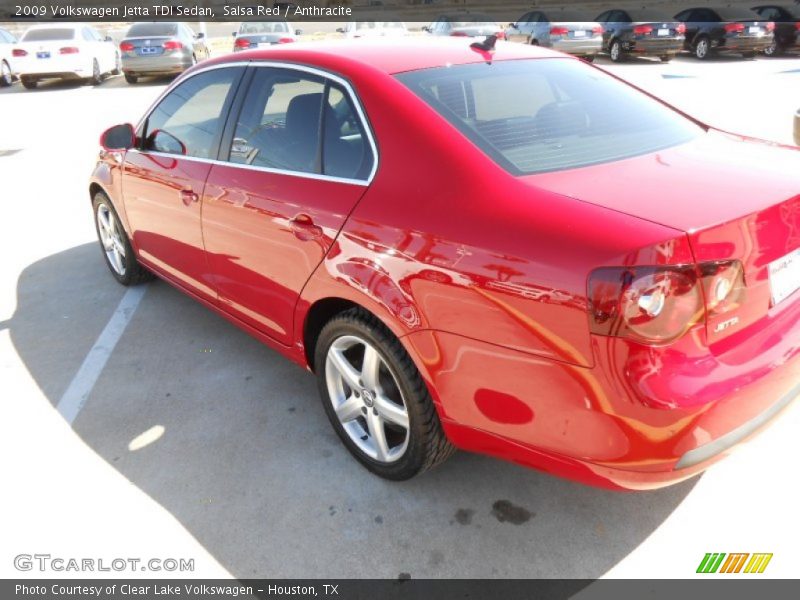 Salsa Red / Anthracite 2009 Volkswagen Jetta TDI Sedan