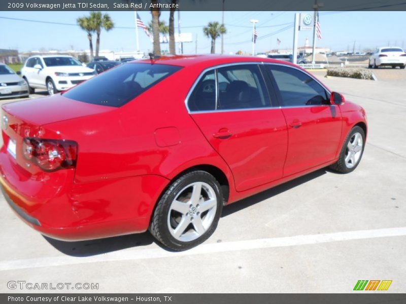 Salsa Red / Anthracite 2009 Volkswagen Jetta TDI Sedan