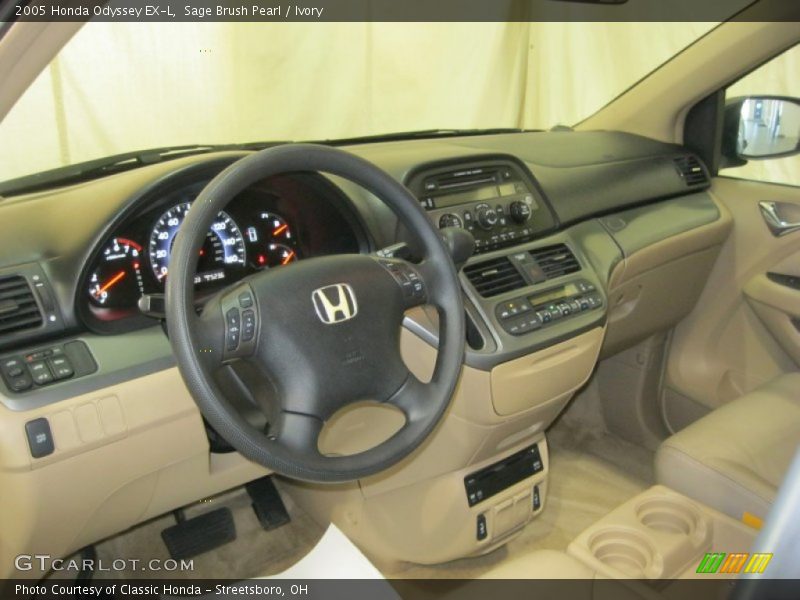 Sage Brush Pearl / Ivory 2005 Honda Odyssey EX-L