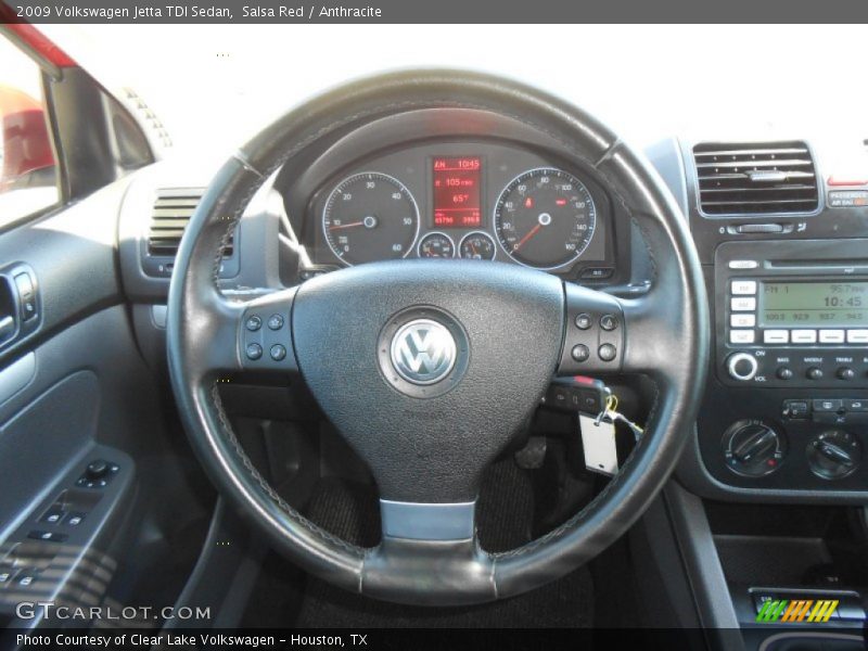 Salsa Red / Anthracite 2009 Volkswagen Jetta TDI Sedan