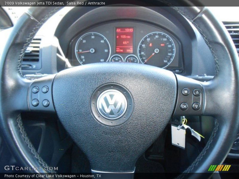 Salsa Red / Anthracite 2009 Volkswagen Jetta TDI Sedan