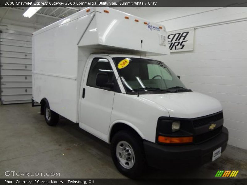 Summit White / Gray 2008 Chevrolet Express Cutaway 3500 Commercial Utility Van