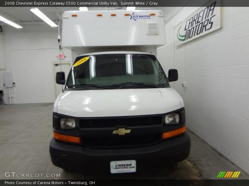 Summit White / Gray 2008 Chevrolet Express Cutaway 3500 Commercial Utility Van