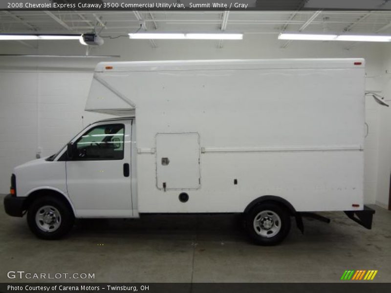 Summit White / Gray 2008 Chevrolet Express Cutaway 3500 Commercial Utility Van