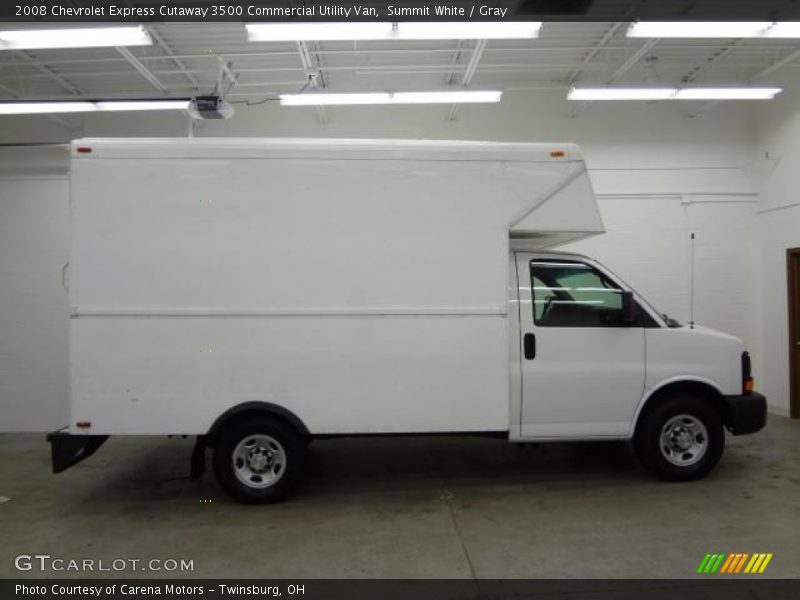 Summit White / Gray 2008 Chevrolet Express Cutaway 3500 Commercial Utility Van