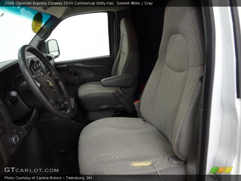 Summit White / Gray 2008 Chevrolet Express Cutaway 3500 Commercial Utility Van