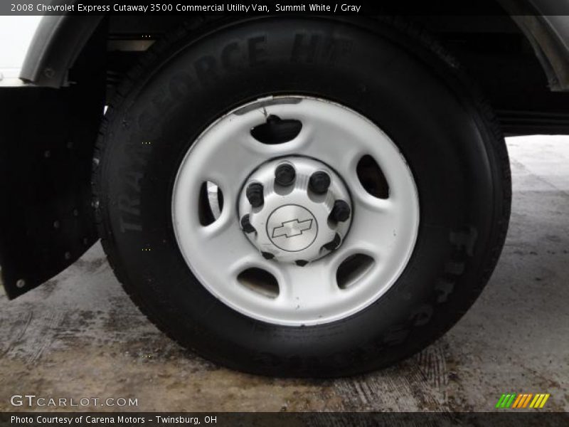 Summit White / Gray 2008 Chevrolet Express Cutaway 3500 Commercial Utility Van