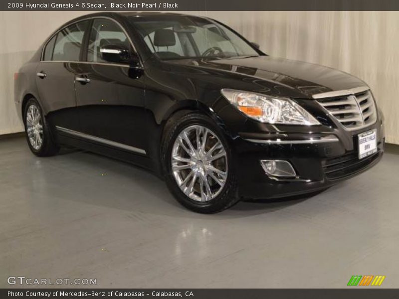 Black Noir Pearl / Black 2009 Hyundai Genesis 4.6 Sedan