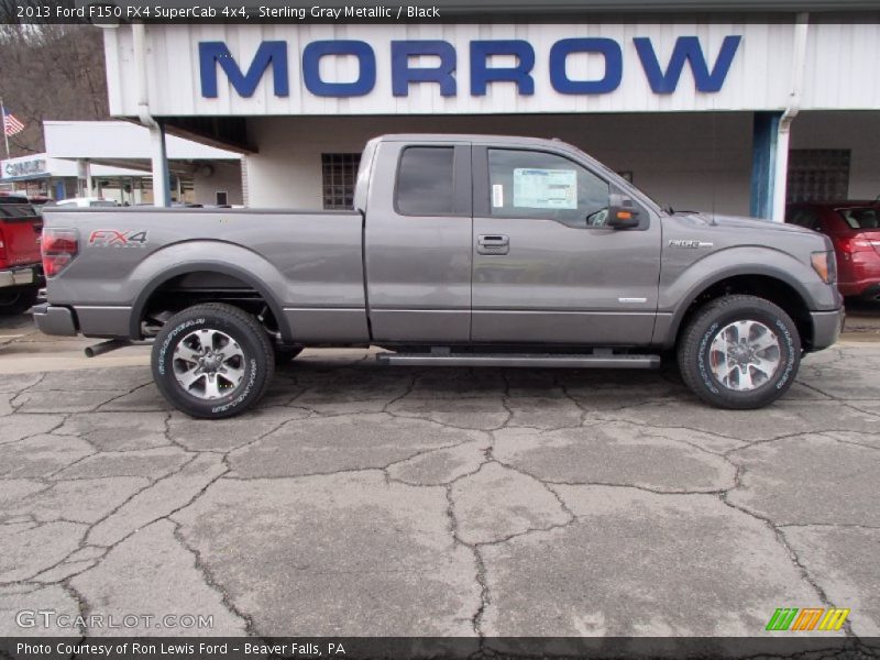 Sterling Gray Metallic / Black 2013 Ford F150 FX4 SuperCab 4x4
