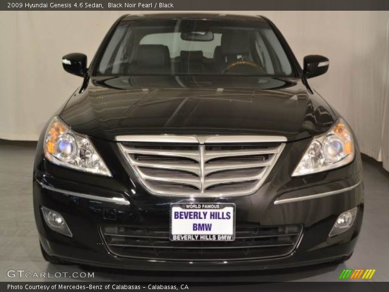 Black Noir Pearl / Black 2009 Hyundai Genesis 4.6 Sedan