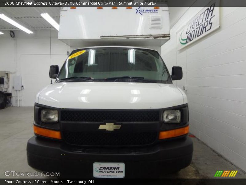 Summit White / Gray 2008 Chevrolet Express Cutaway 3500 Commercial Utility Van
